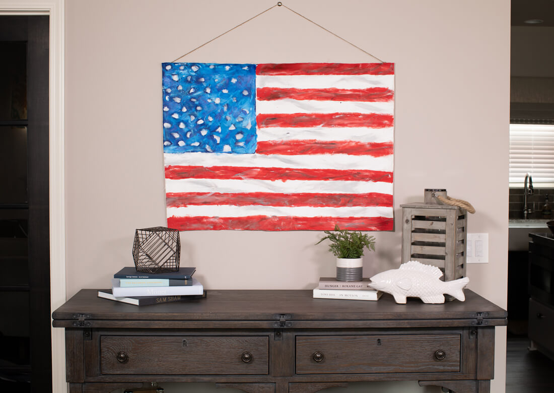 CREATE AN ABSTRACT AMERICAN FLAG | Veridian Homes